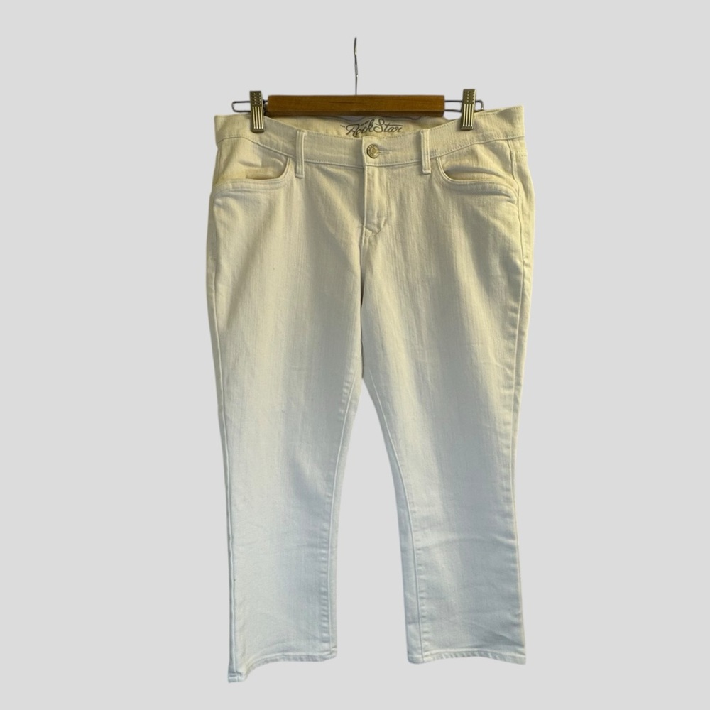 Alia Women’s White Jeans Capris Size 14P